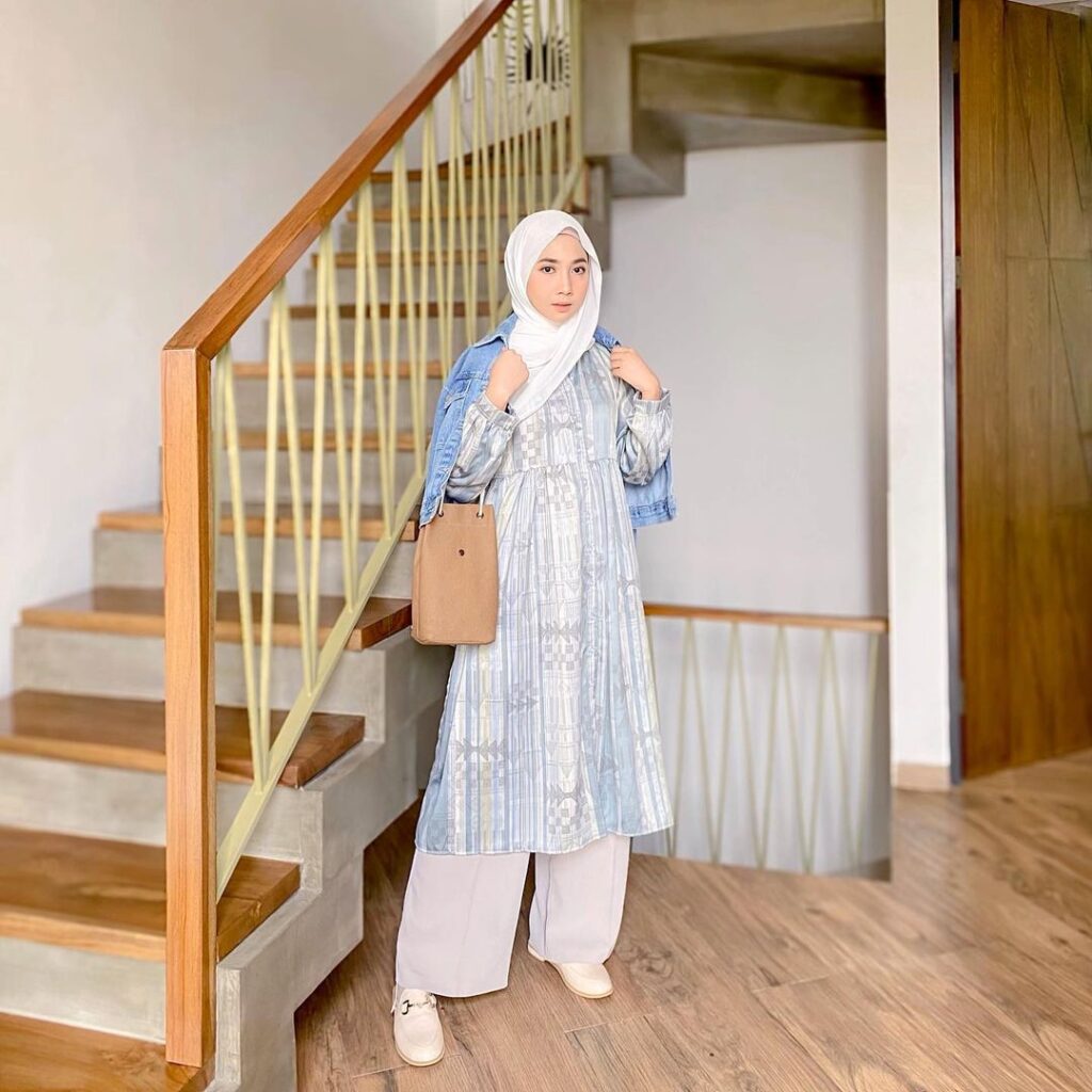 6 Mix And Match Pashmina Putih Ala Selebgram Kekinian Scarf Media 4525